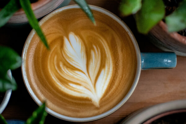 Coffee with latte-art