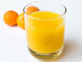 One glass of orange juice