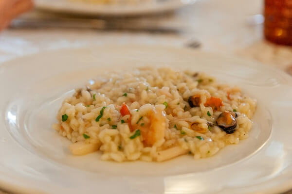 Risotto on the plate