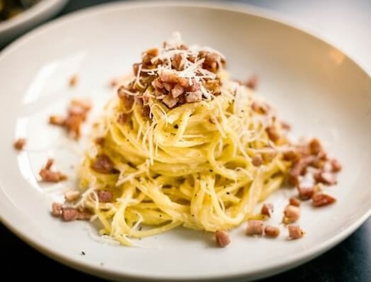 Spaghetti with panchetta