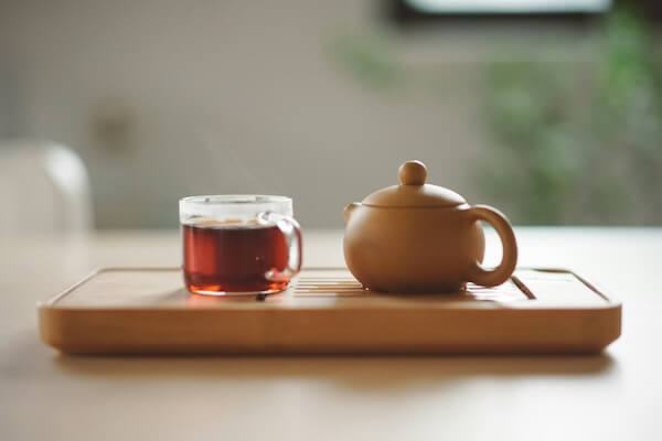 Tea cup and tea pot